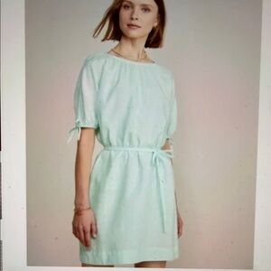 Vineyard Vines Mint Linen Mini Dress  Sz M